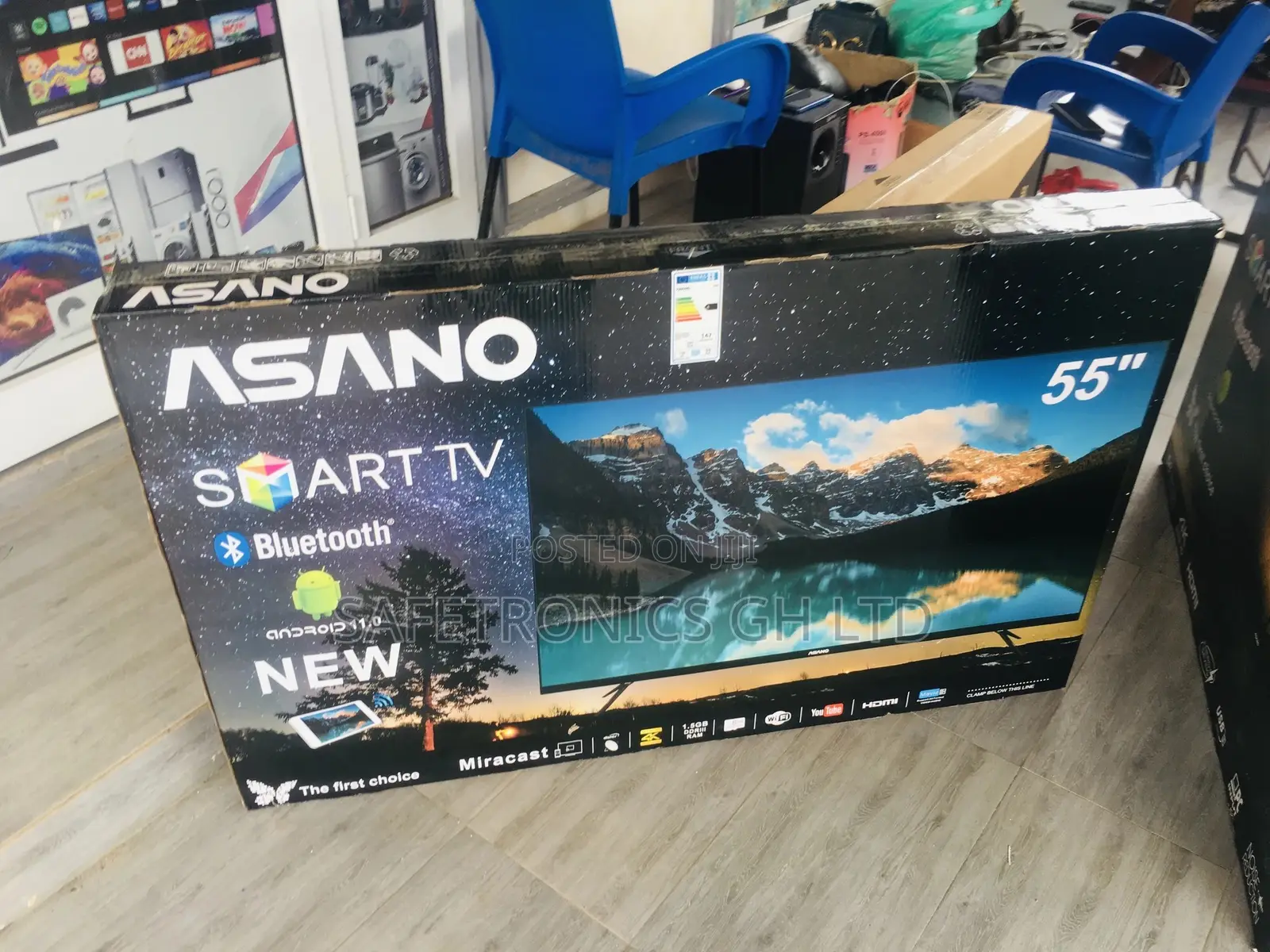 55 Inches UHD Led Glossy Smart Asaon Tv 