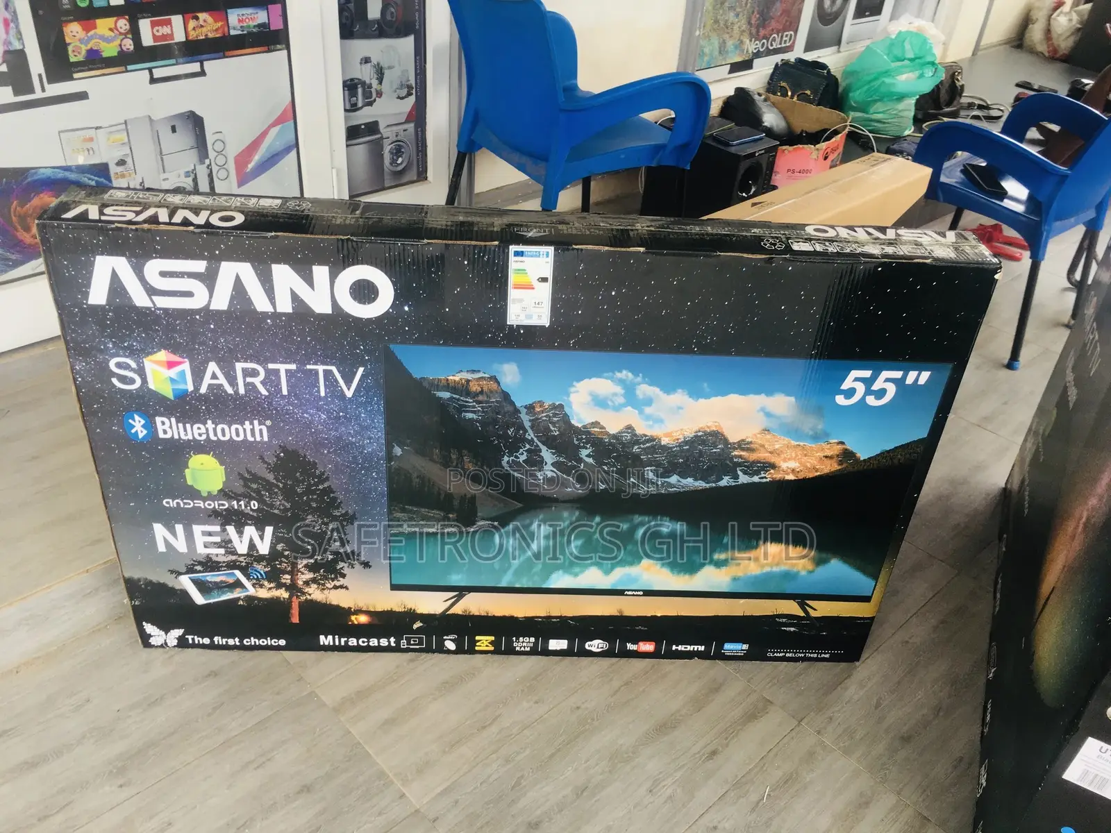 55 Inches UHD Led Glossy Smart Asaon Tv 