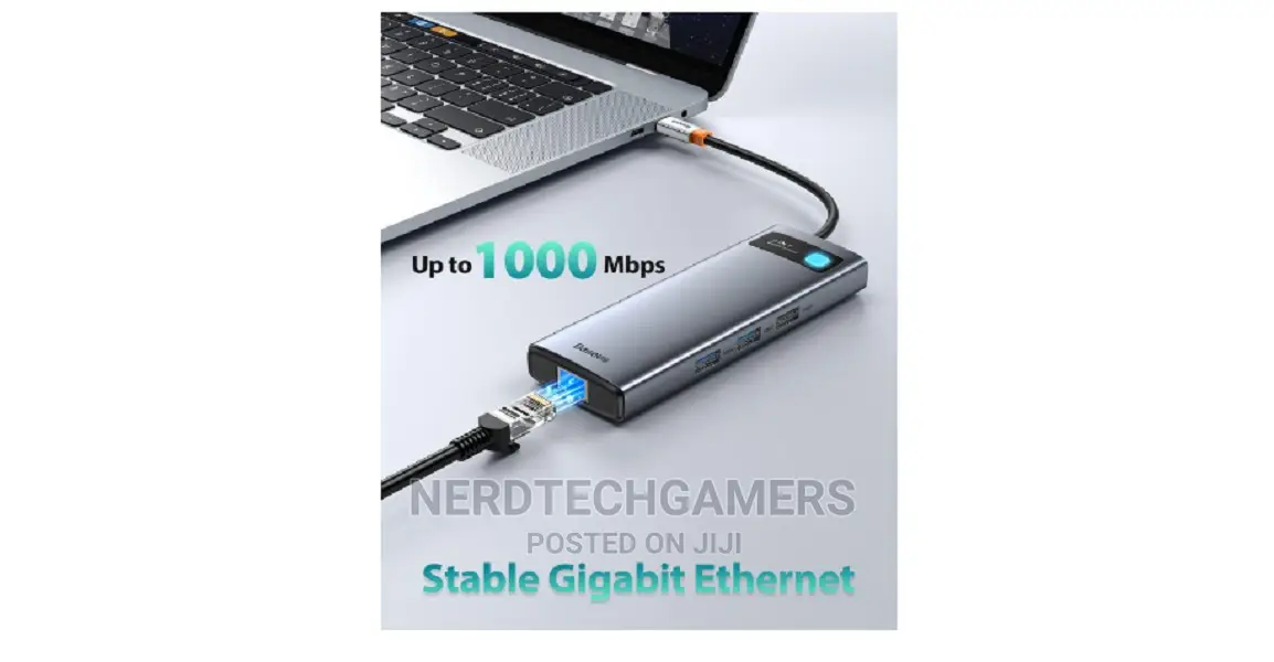 Baseus Laptop Docking Station Dual Monitor, 9 In 1 Usb C Hub