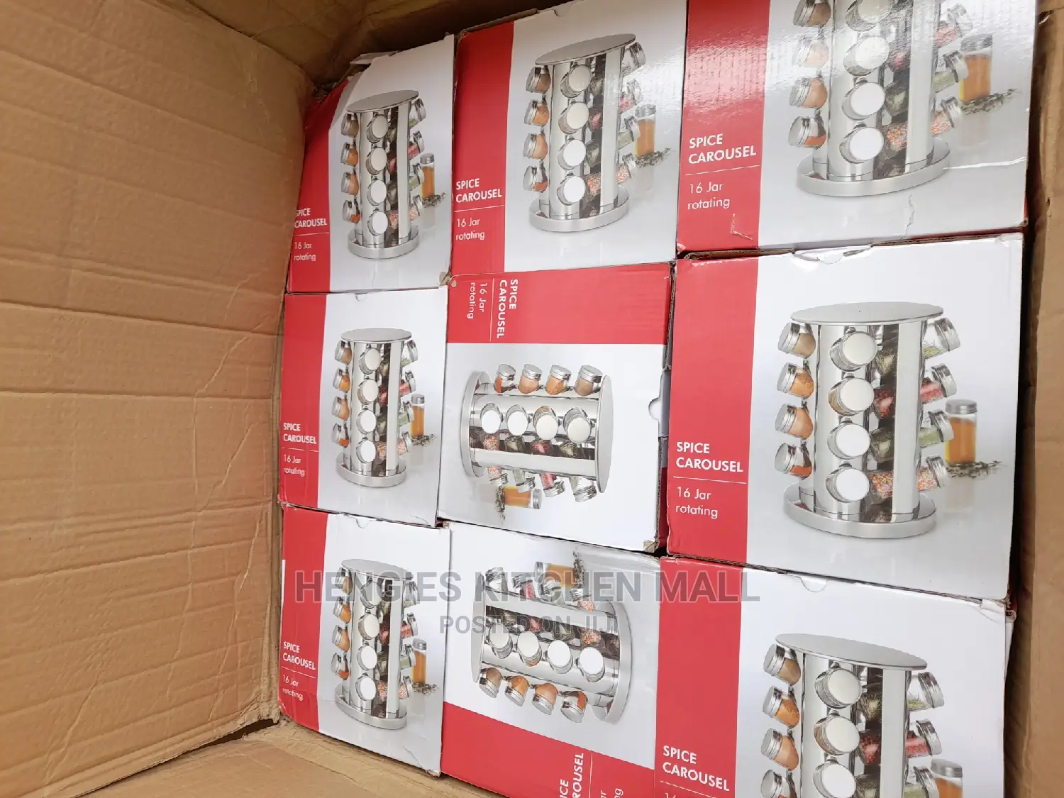 16 Jar Revolving Spice Rack