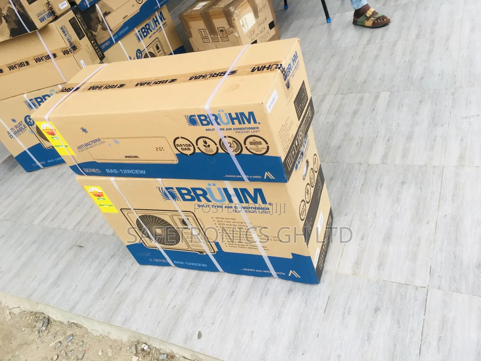Fast Cooling Bruhm 1.5hp R410 Split Gas Airconditioner