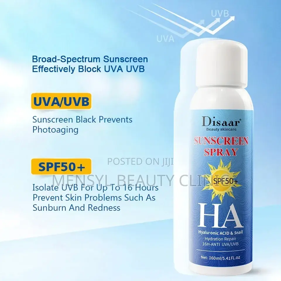 DISAAR Sunscreen Spray SPF50+ HA Hyaluronic Acid UVA/UVB 1