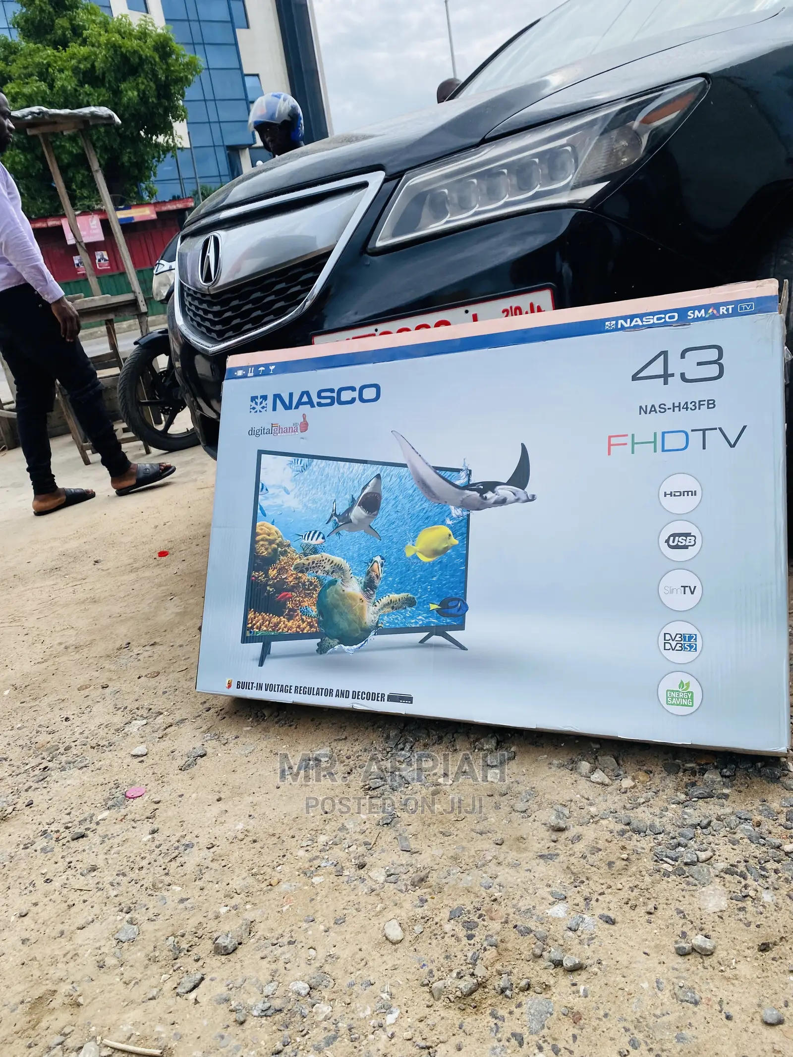 Fresh in Box Nasco 43”Tv +Inbuilt-Voltage Regulator Decoder