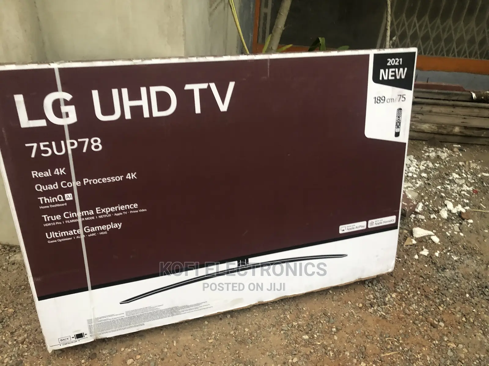 Freeview/Freesat HD 75" LG 75up78006lb Ultra HD HDR Smart