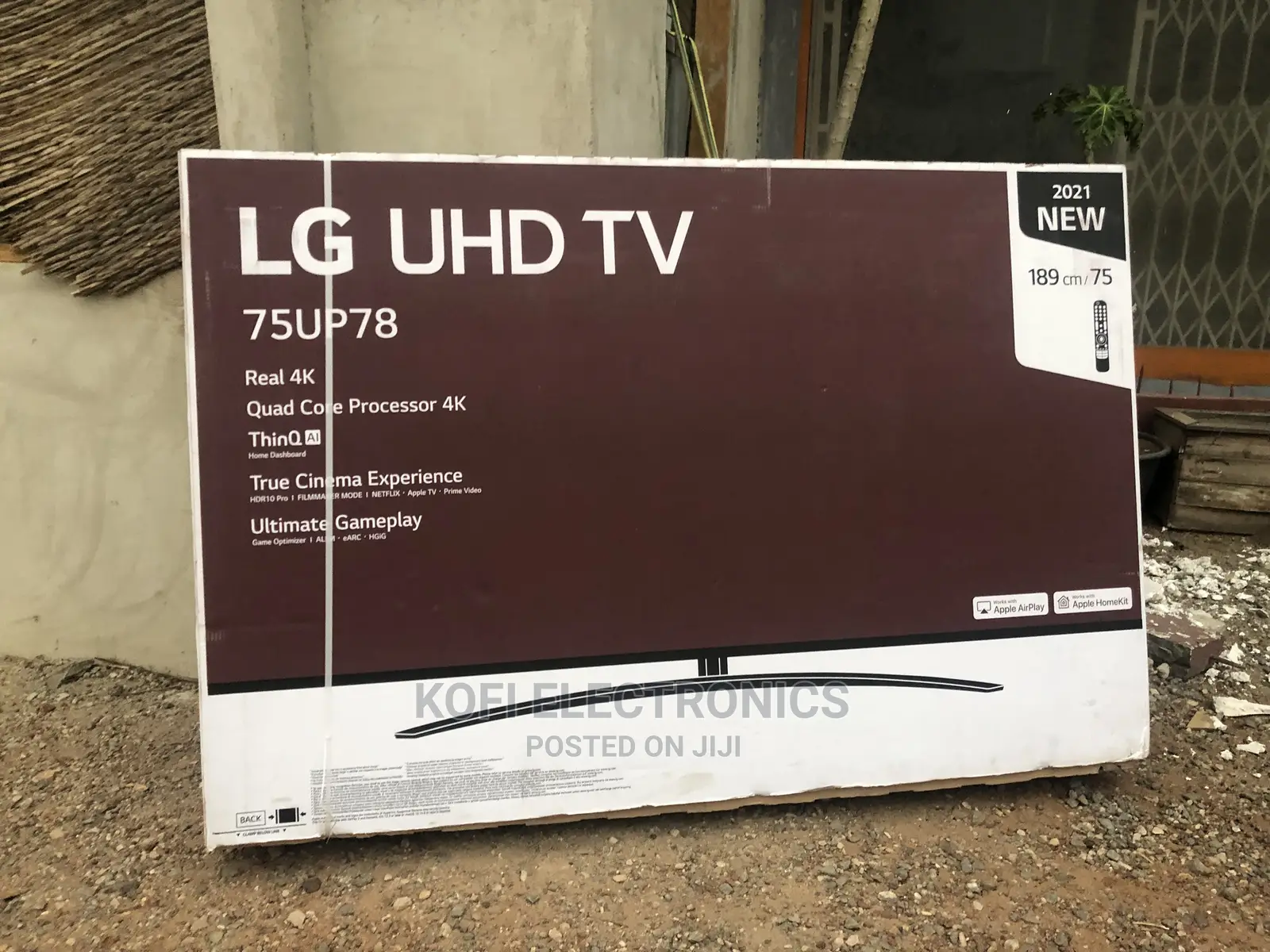 Freeview/Freesat HD 75" LG 75up78006lb Ultra HD HDR Smart
