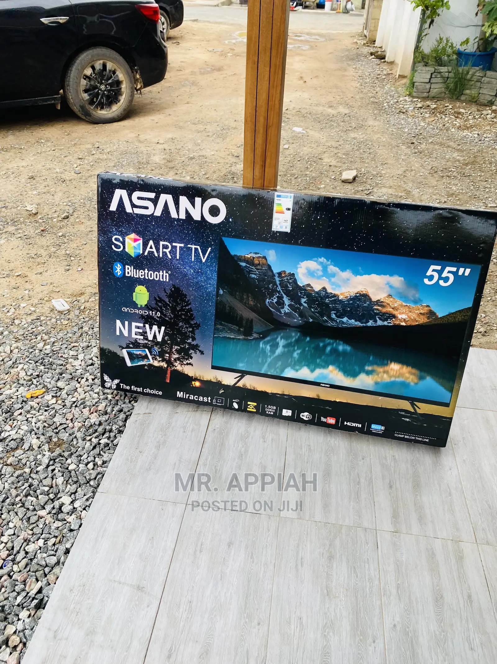 Asano 55 Inch Smart Led Tv Work Faster Saves Energy.,$
