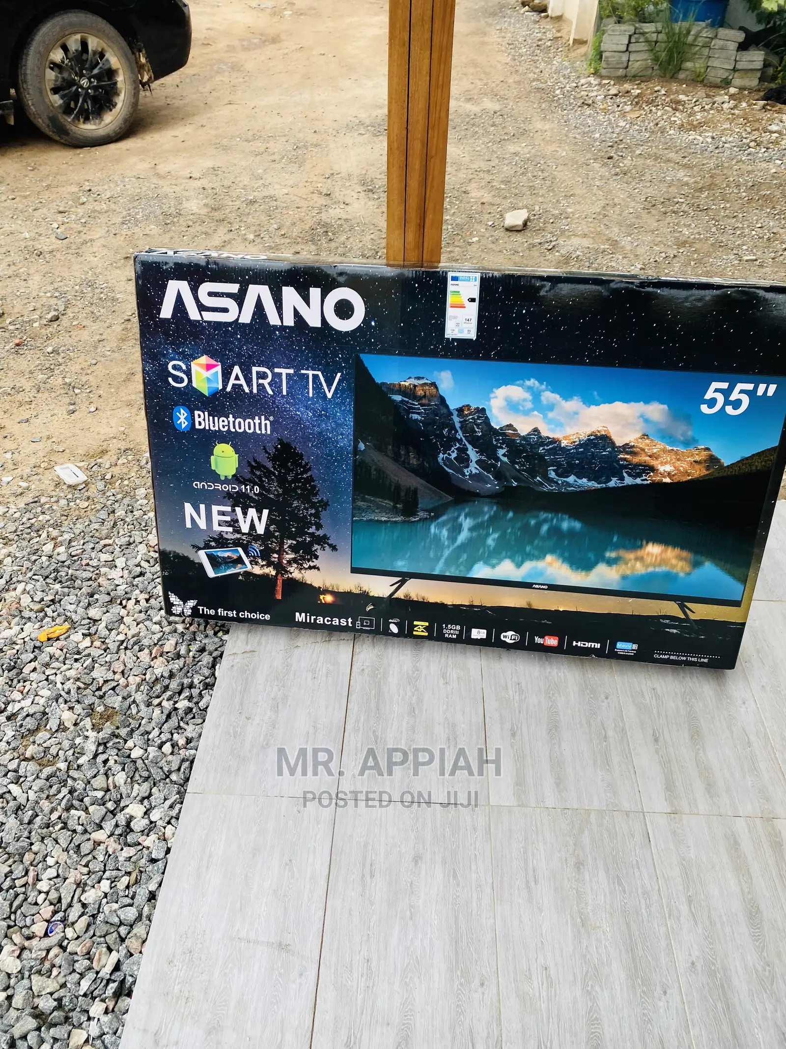 Asano 55 Inch Smart Led Tv Work Faster Saves Energy.,$