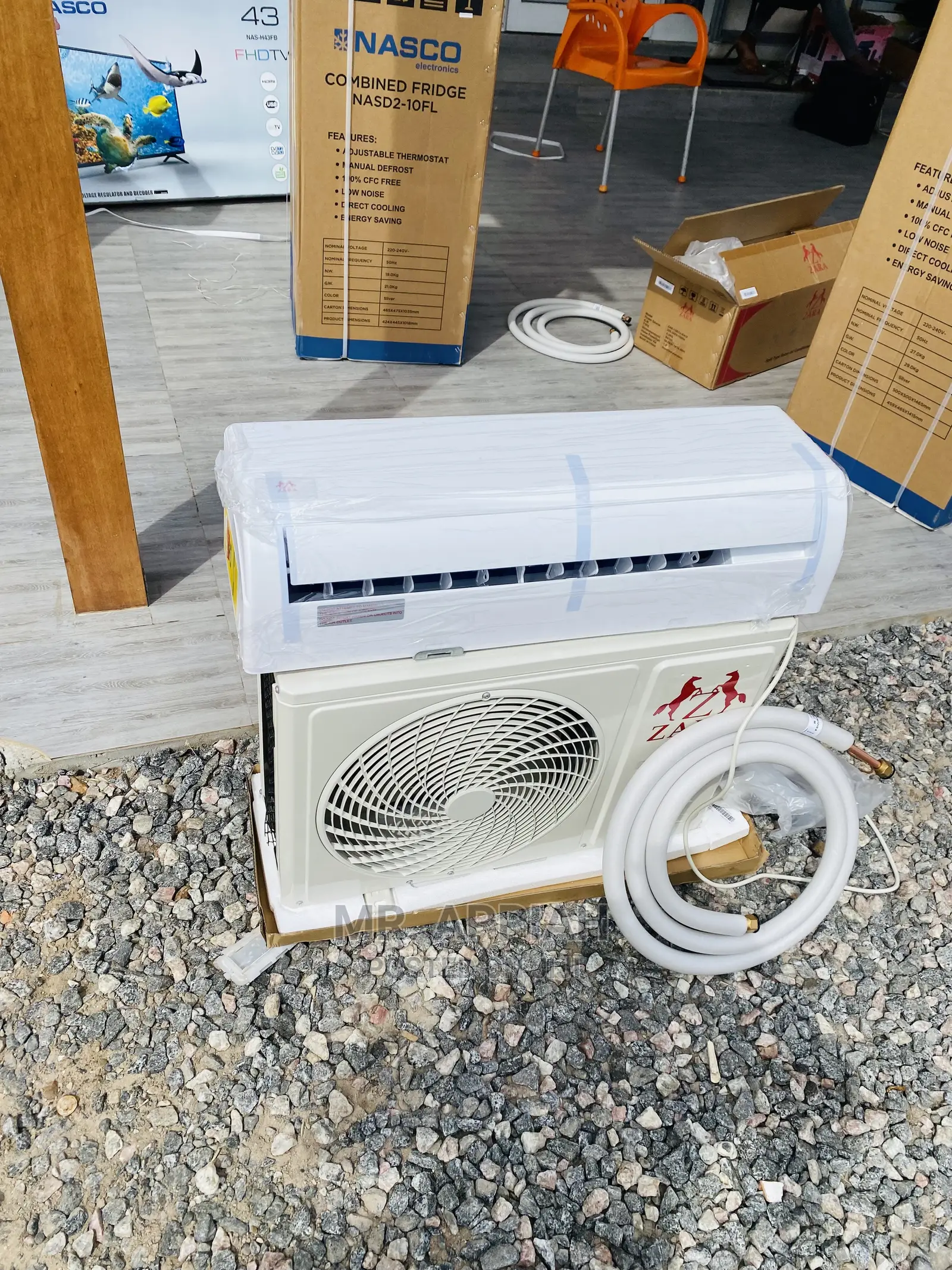 (White)Fresh in Box Zara 1.5hp AC With Automatic Restart,