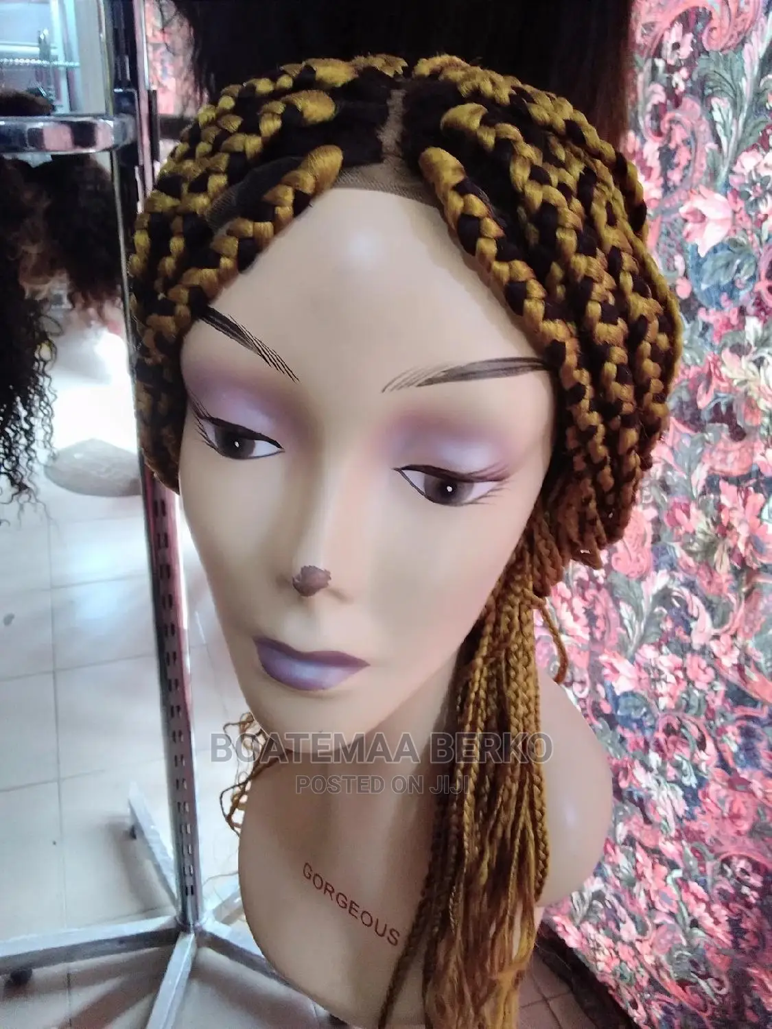 Gold Blonde Braided Wig Cap