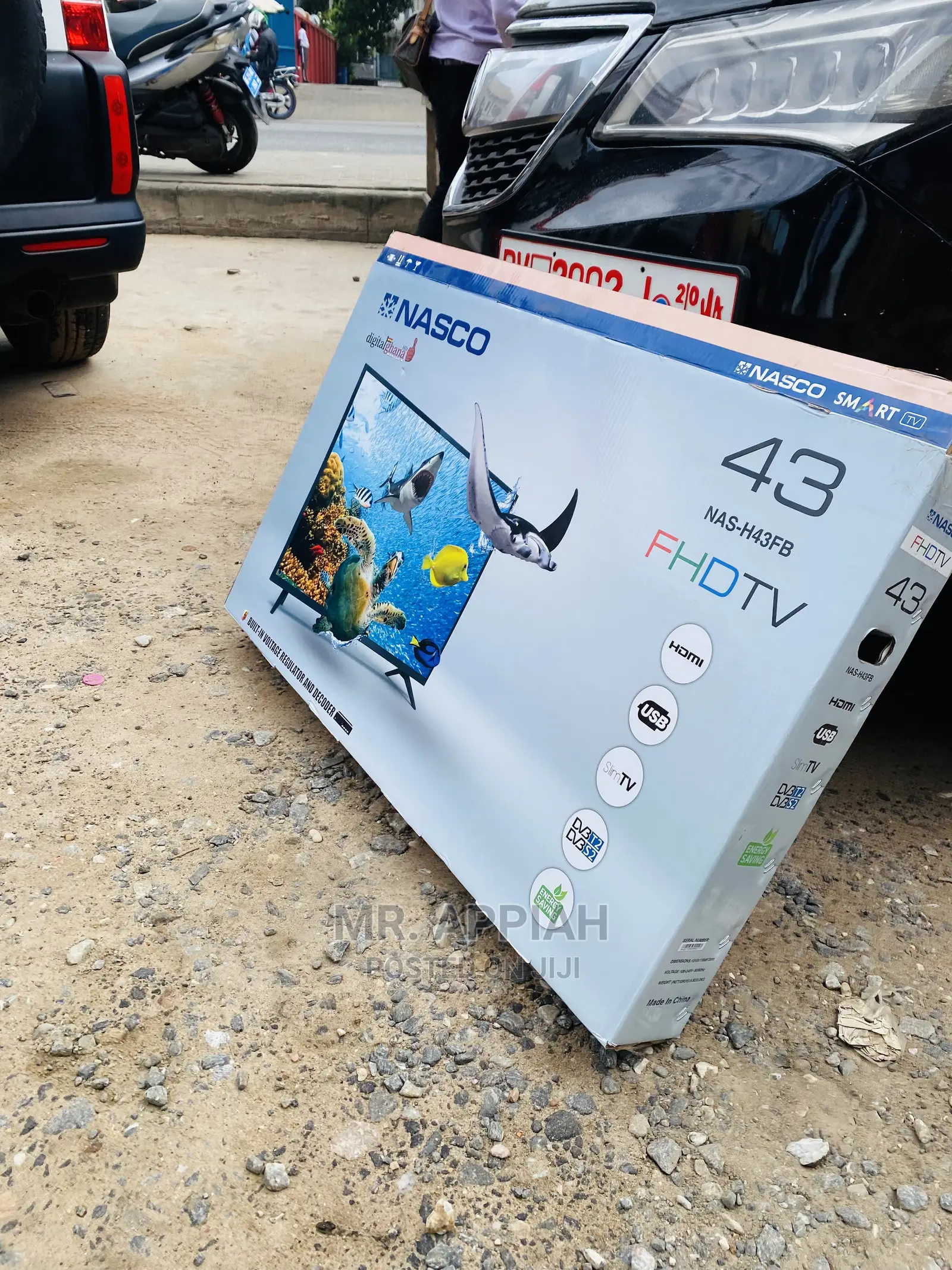 (Nas-H43fb)Movie Night Got Better With Nasco43” Digital Tv,