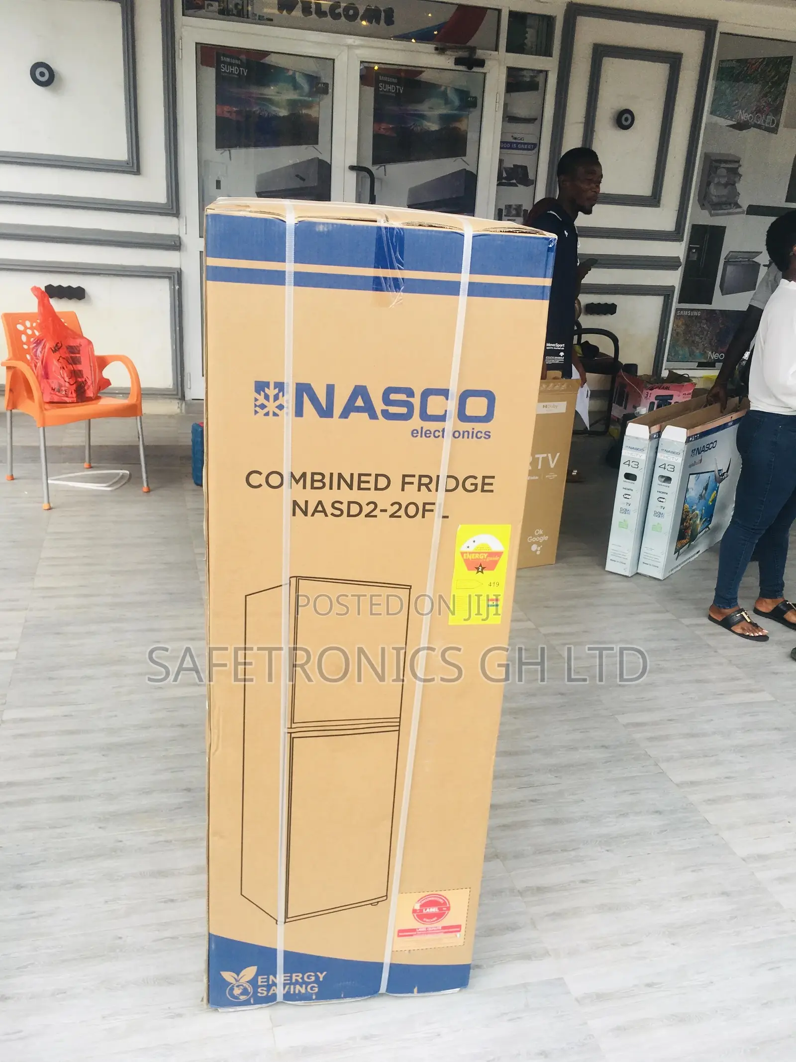 Original Nasco Fridge Topfreezer Doubledoor Nascod2-20fl 