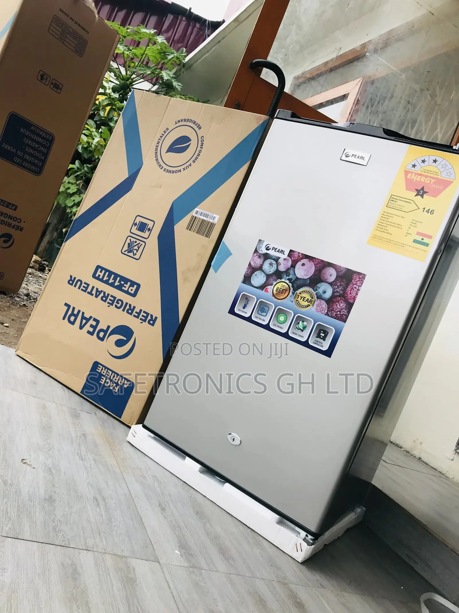 Pearl Tabletop Low Noise Fridge Topfreezer Singledoor 80l