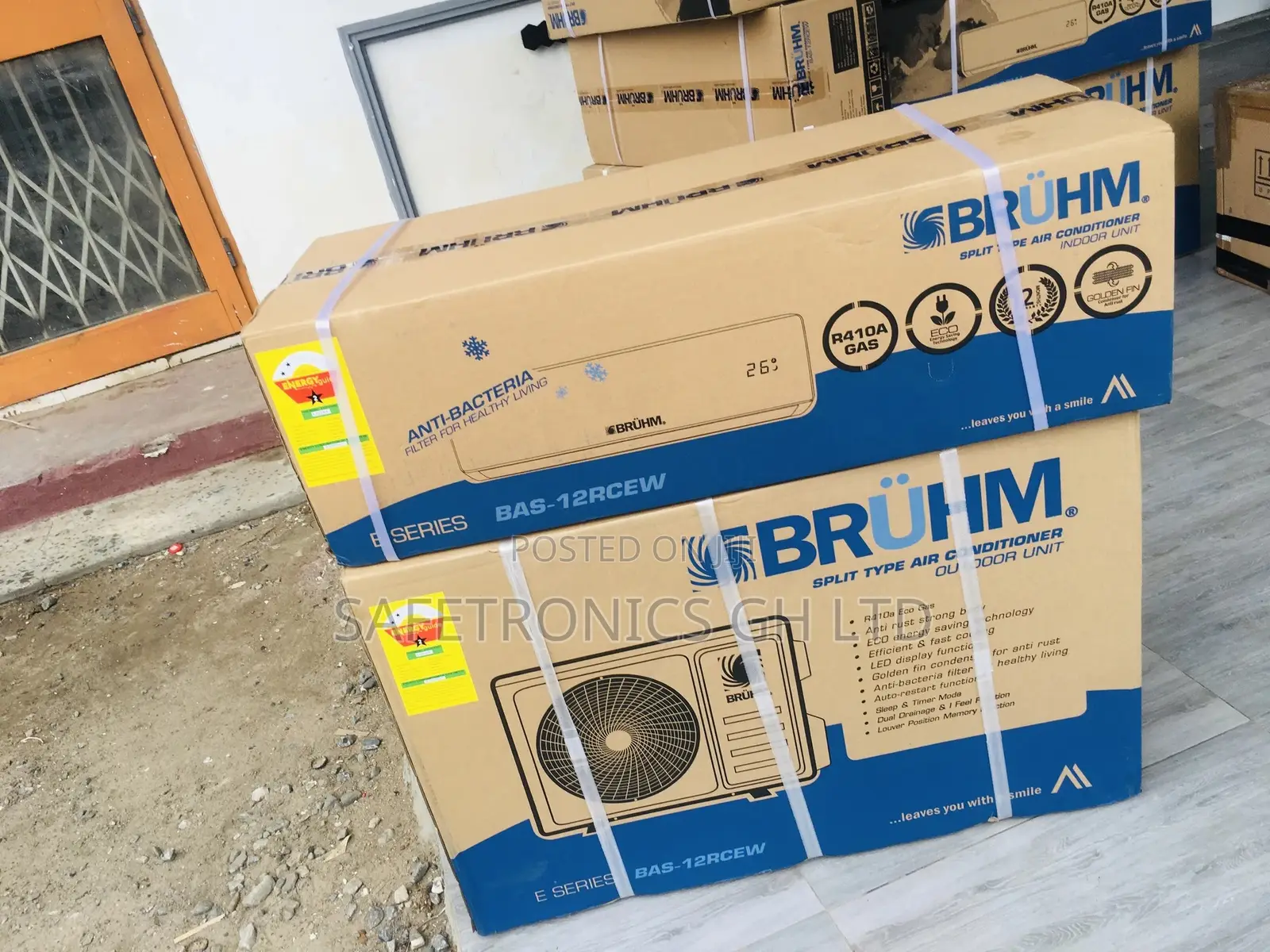 Bruhm Energy Saving 1.5hp Split R410 AC Gas