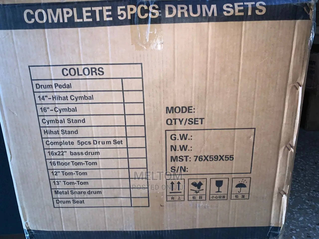 Complete 5pieces Drum Sets (Yamaha)