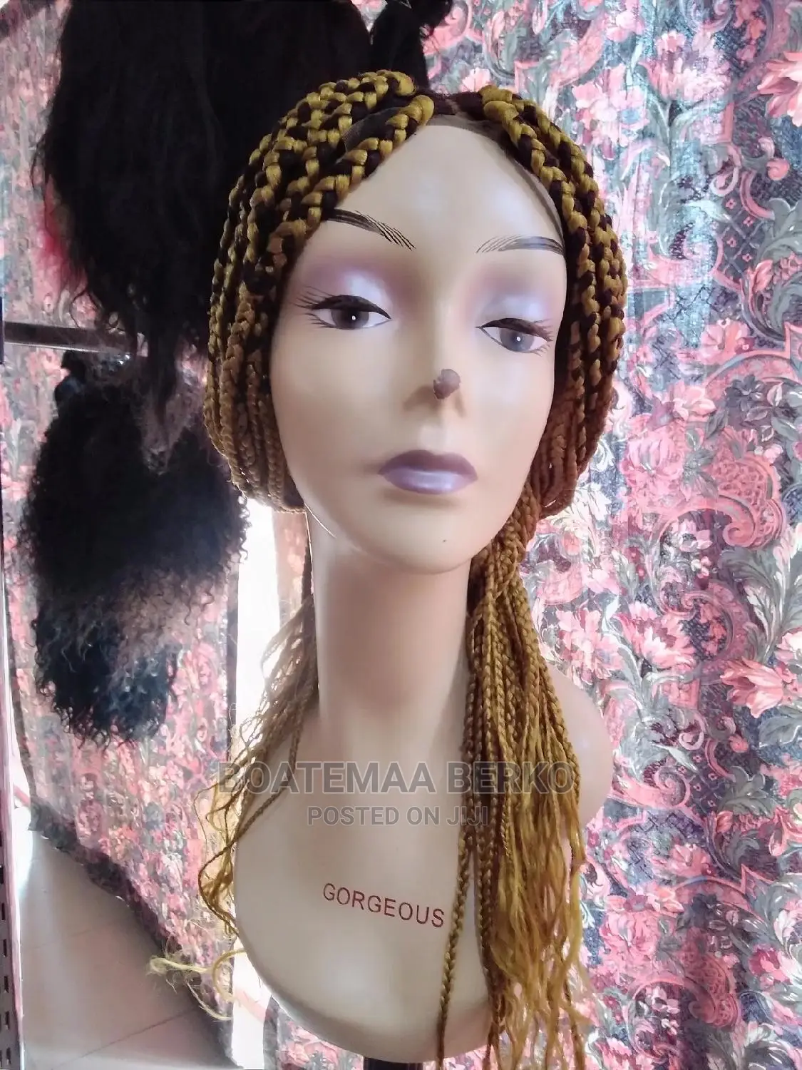 Gold Blonde Braided Wig Cap