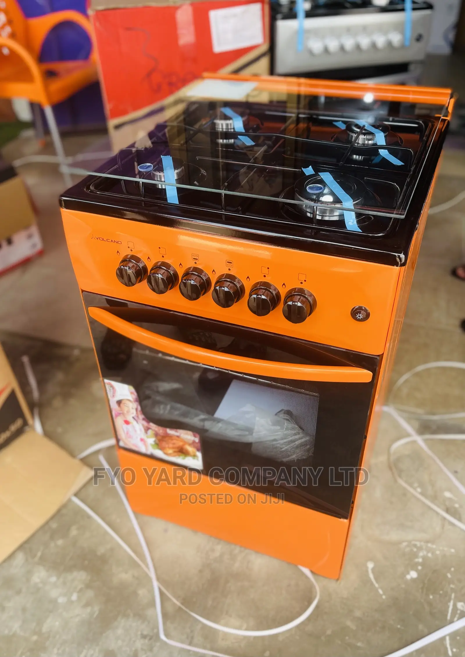 Volcano Gas Oven 4 Burner (50x50) Cooker