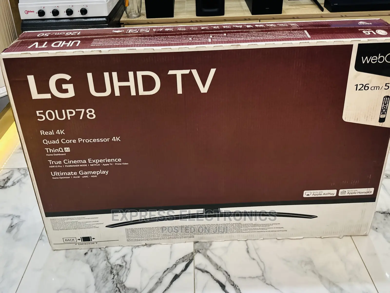 High Quality Brightness  Sleek UHD Smart LED LG Up78 50”