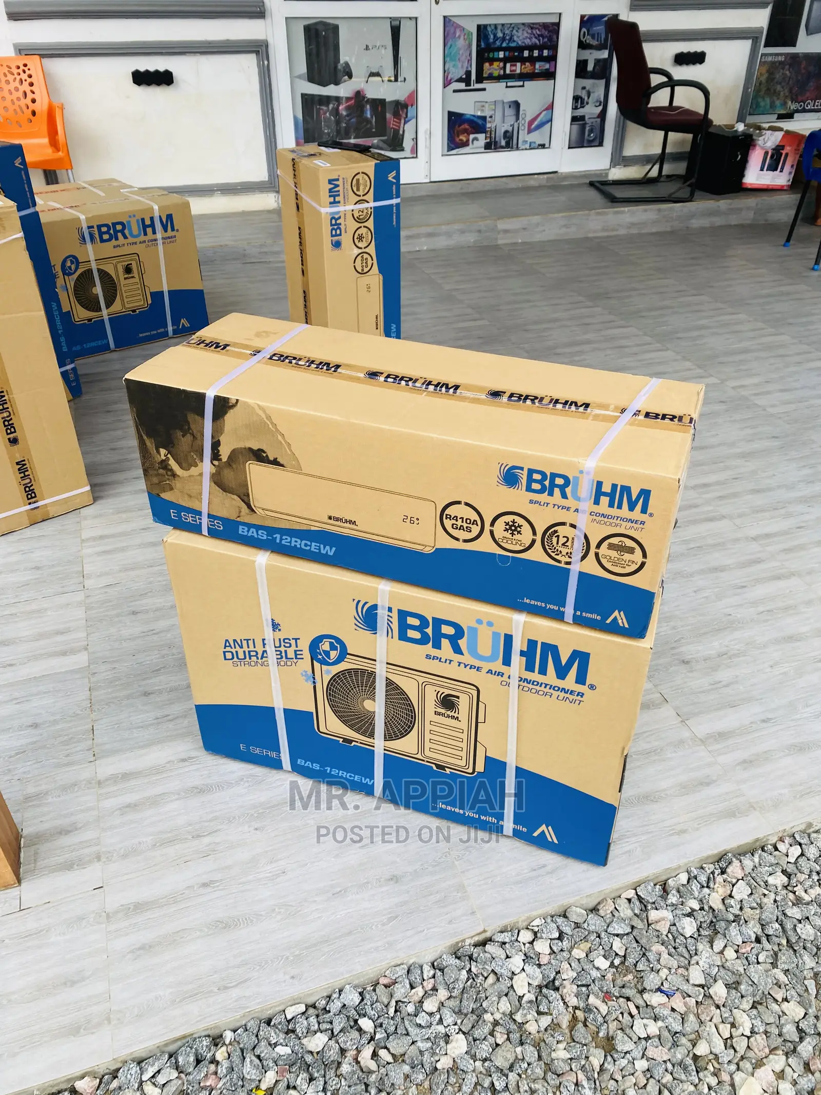 (1.5hp) Direct Cool Bruhm Split Air Conditioner R410 Gas.