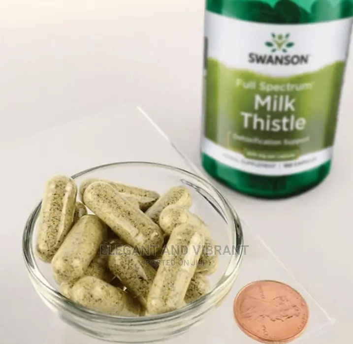 Swanson Milk Thistle Seed Capsules, 500 Mg, 100 Count