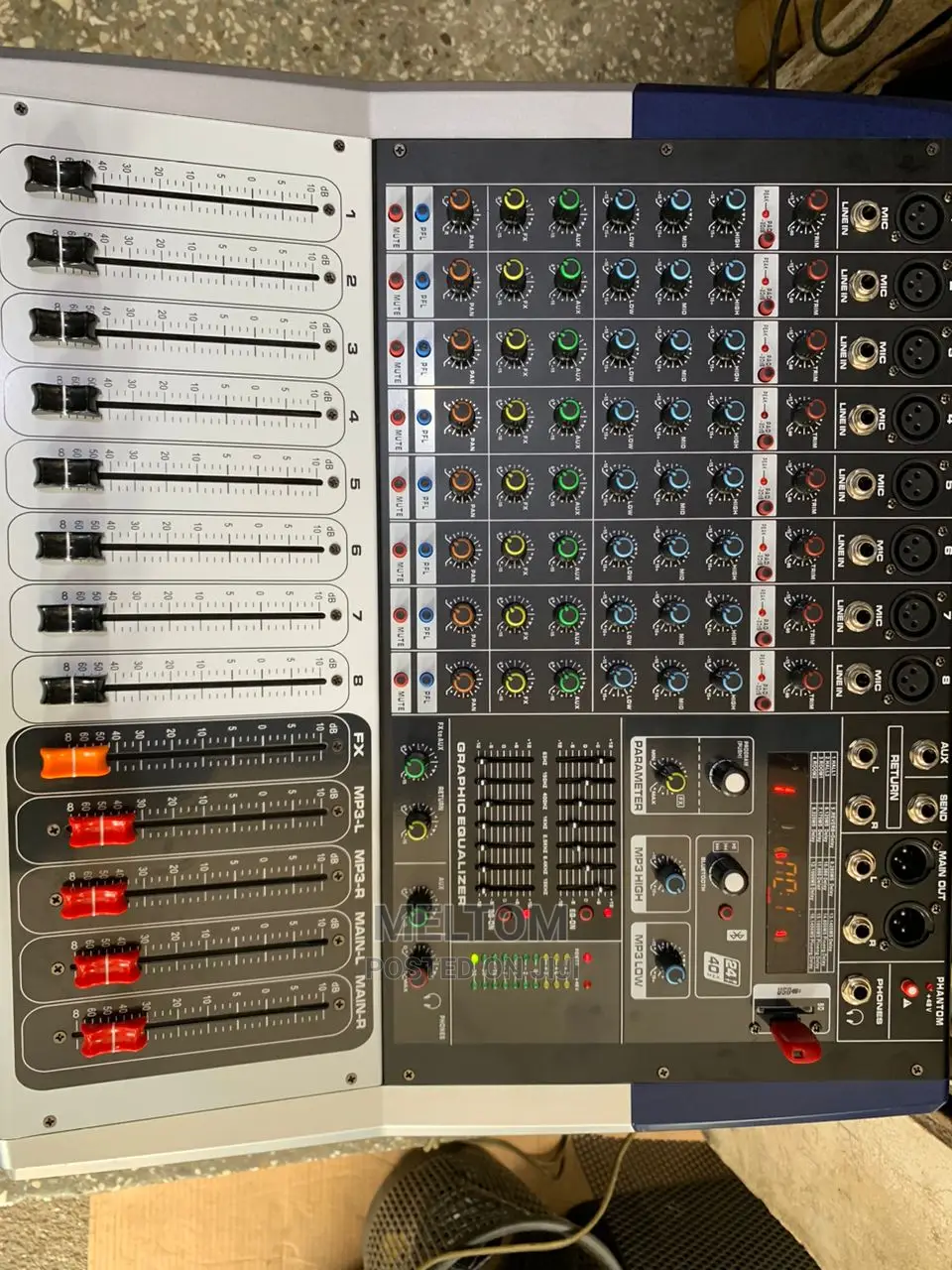 8channels Powered Amplified Mixer (Yamaha)