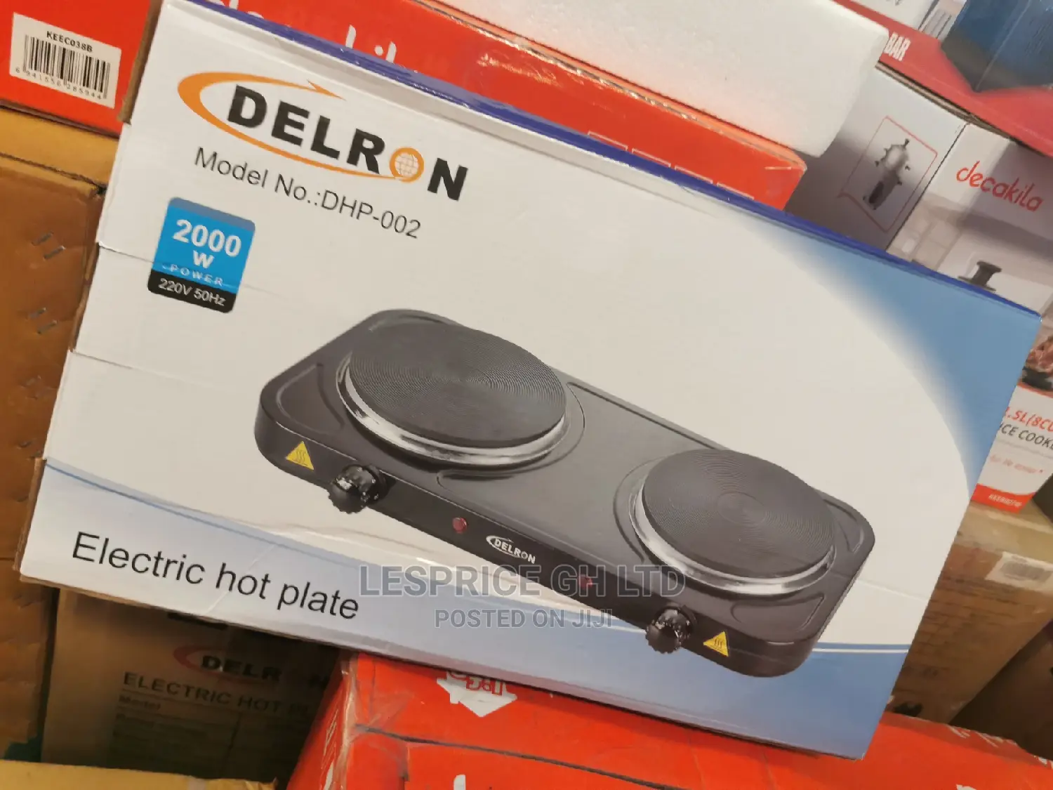 Delron DHP- 2 Burner Hot Plate – 2000W
