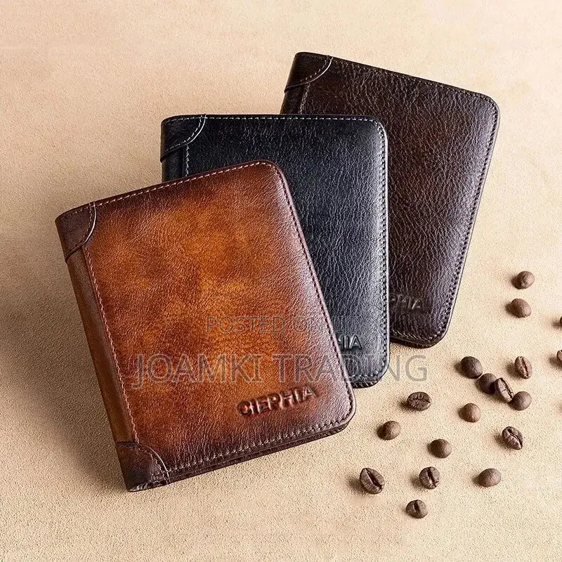 Leather Wallet for Men Rfid Vintage Multi Function