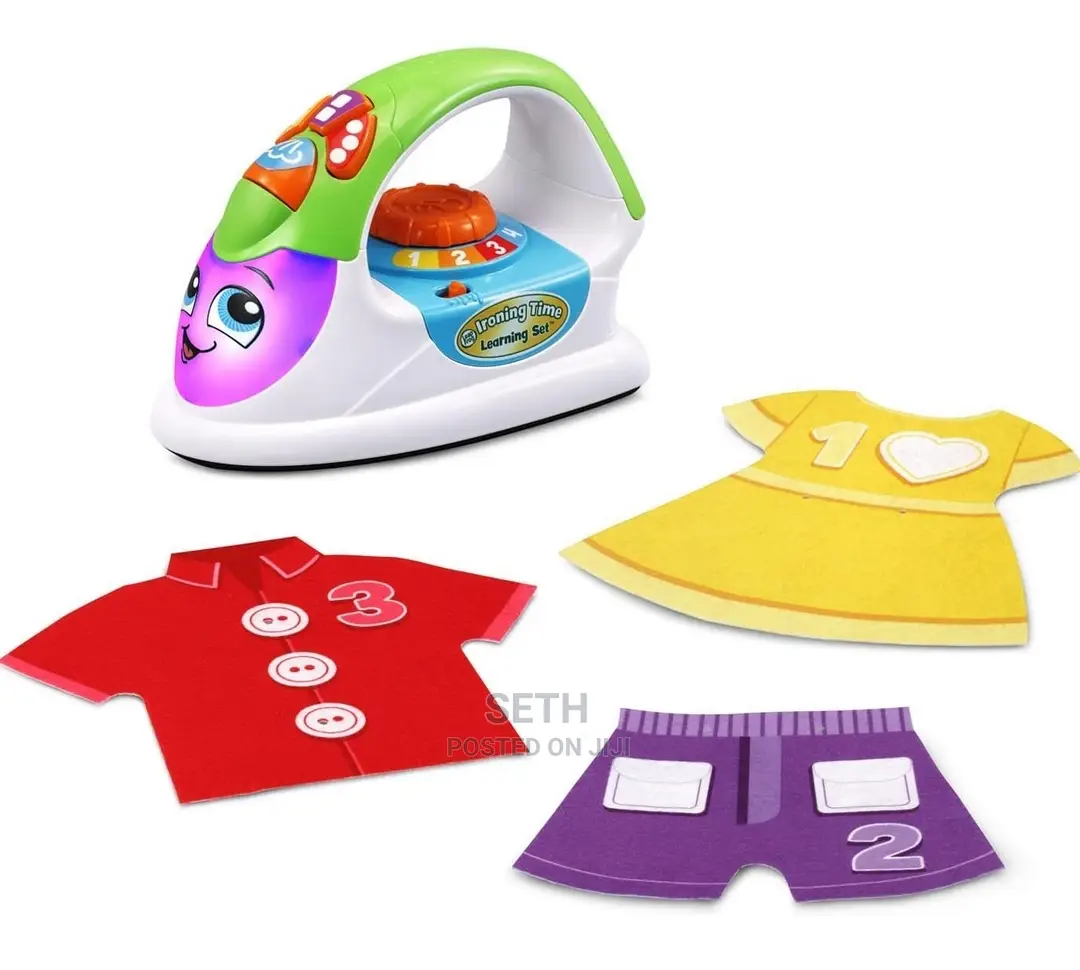 Children Kids Iron Leapfrog Ironing Time Learning Set