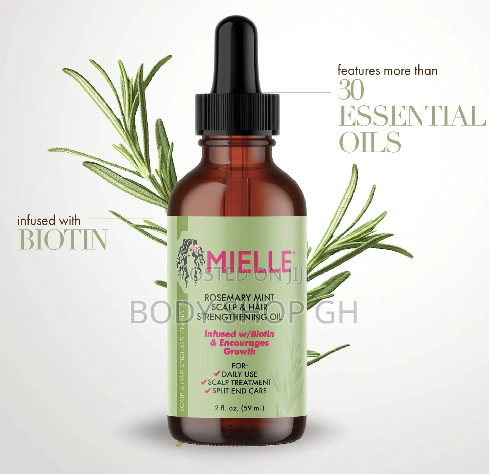 Mielle Rosemary Mint Hair Strengthening Oil With Biotin