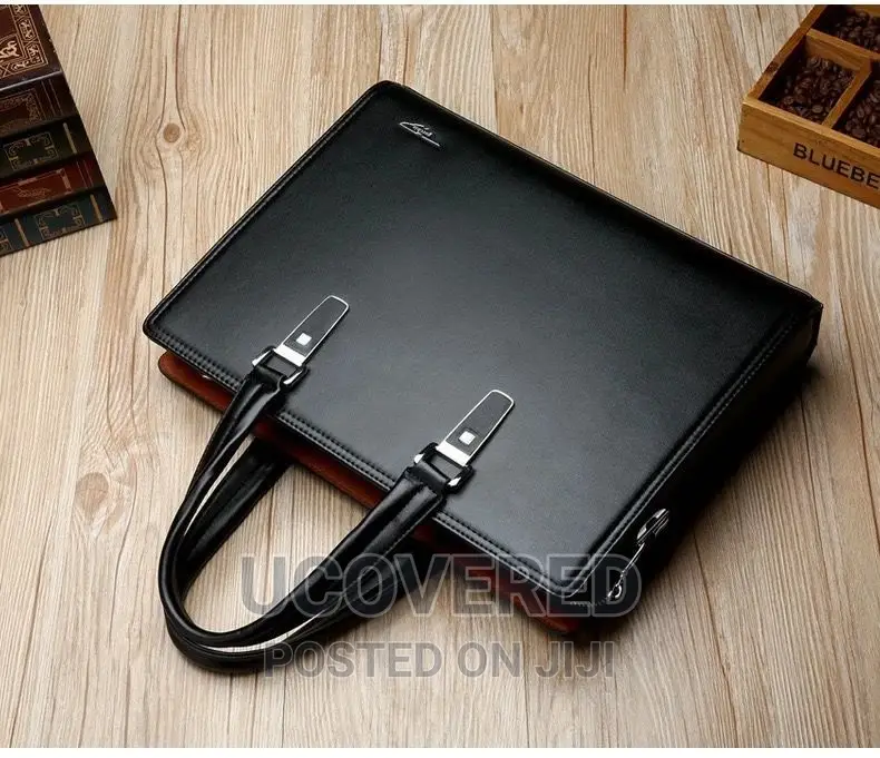 Real Leather Briefcase Laptop Bag