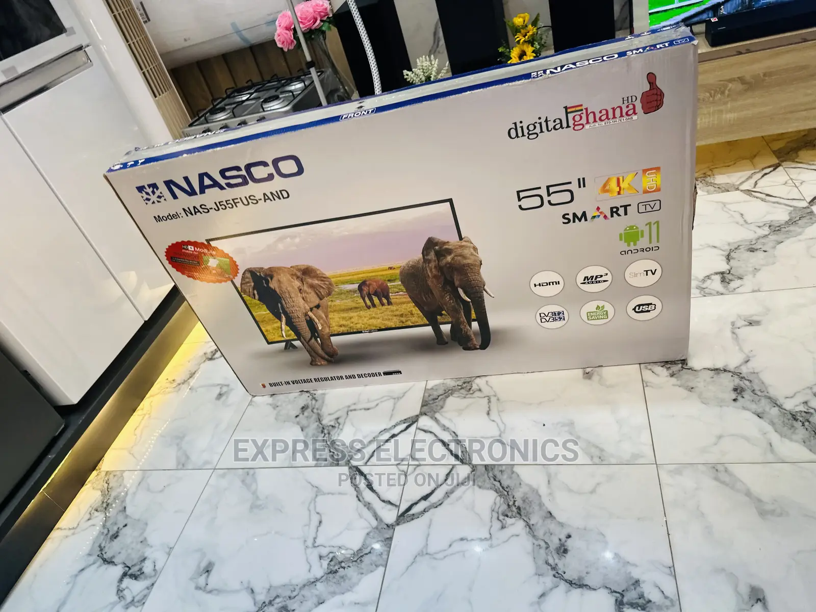 Adorable  New Nasco Smart 55”UHD LED Tv 