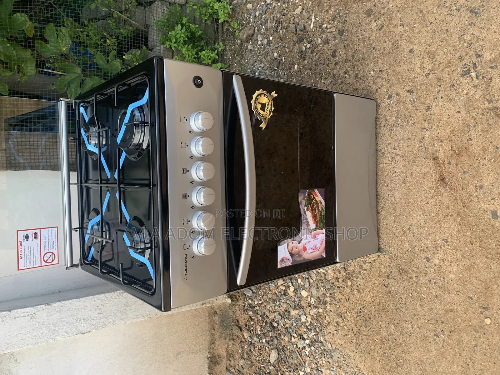 Flashy Volcano 5C.BR-GL 4 Burners 50x50 With Grill and Oven