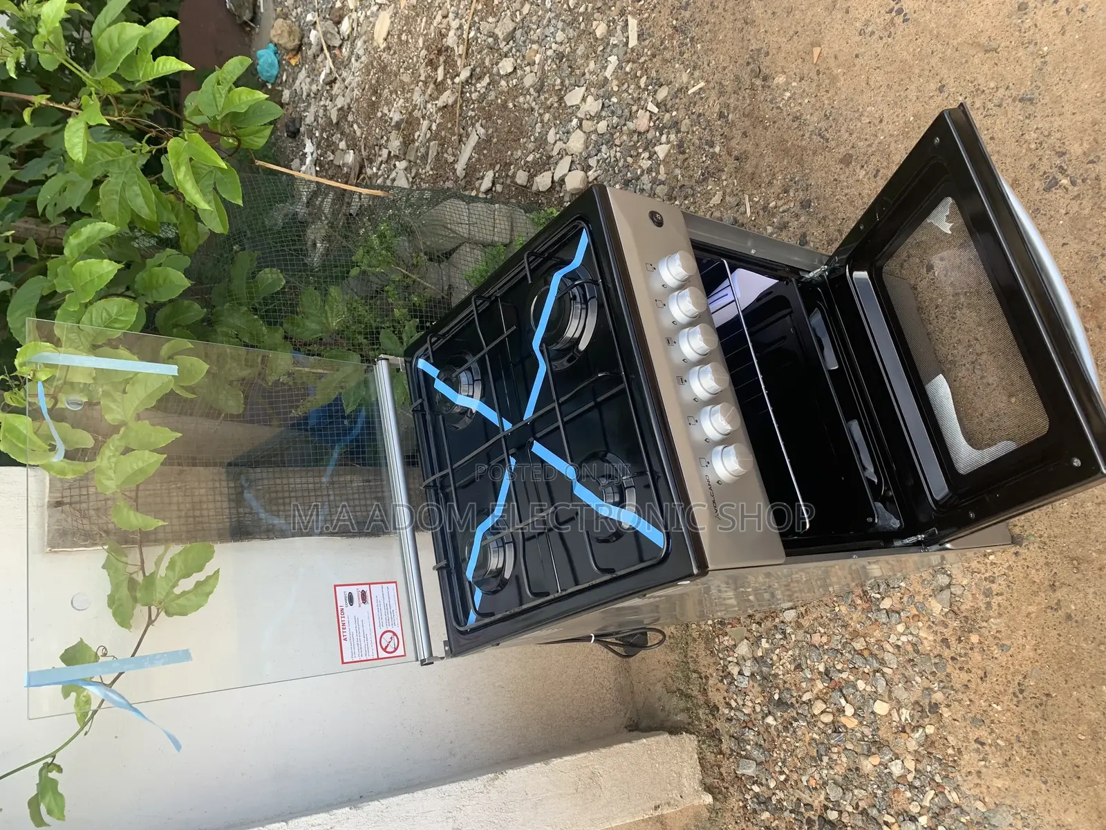 Secure Volcano 5C.BR-GL 4 Burners 50x50 With Grill and Oven