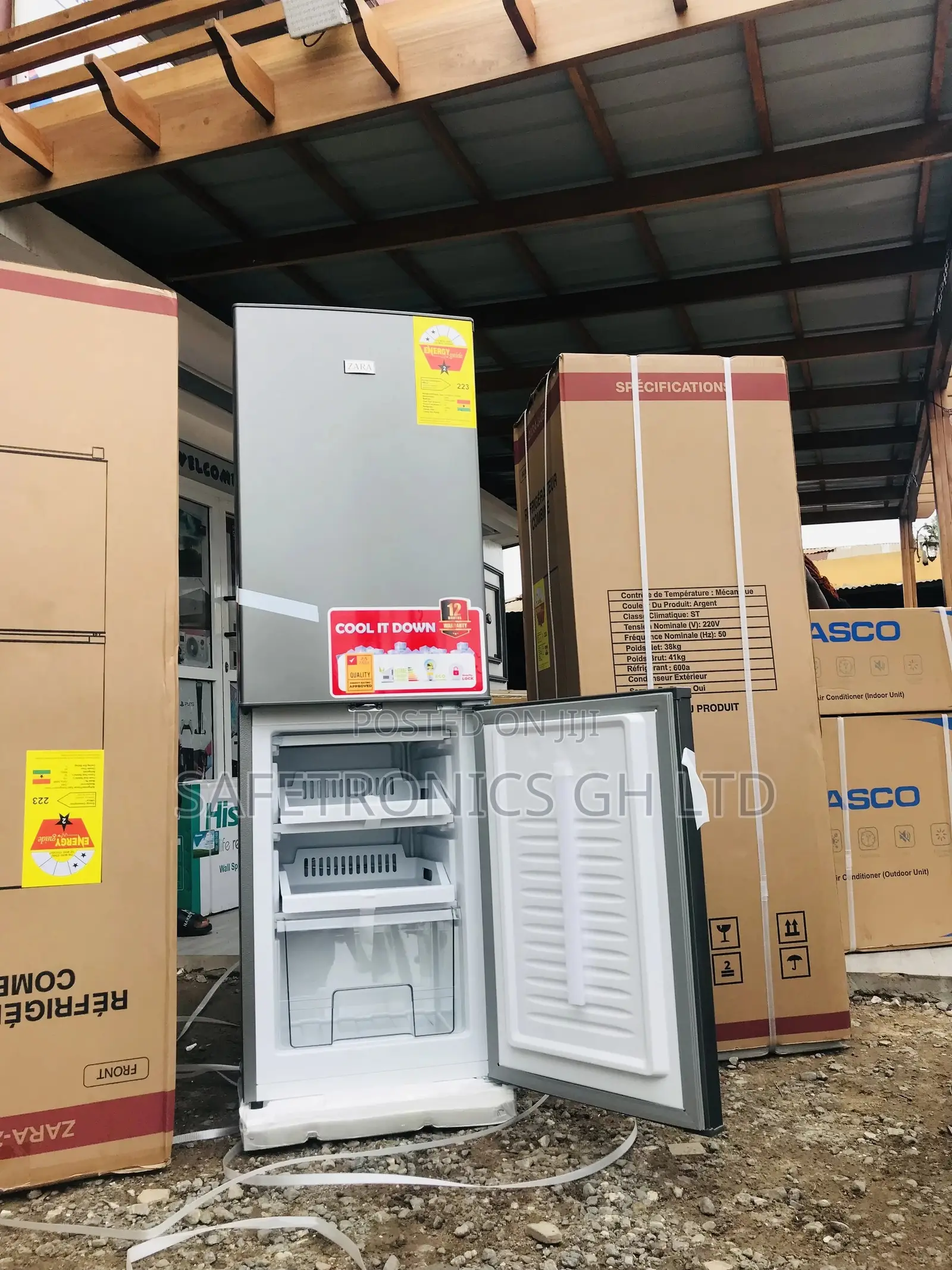 Durable Zara-240bf Bottomfreezer Doubledoor New Fridge 