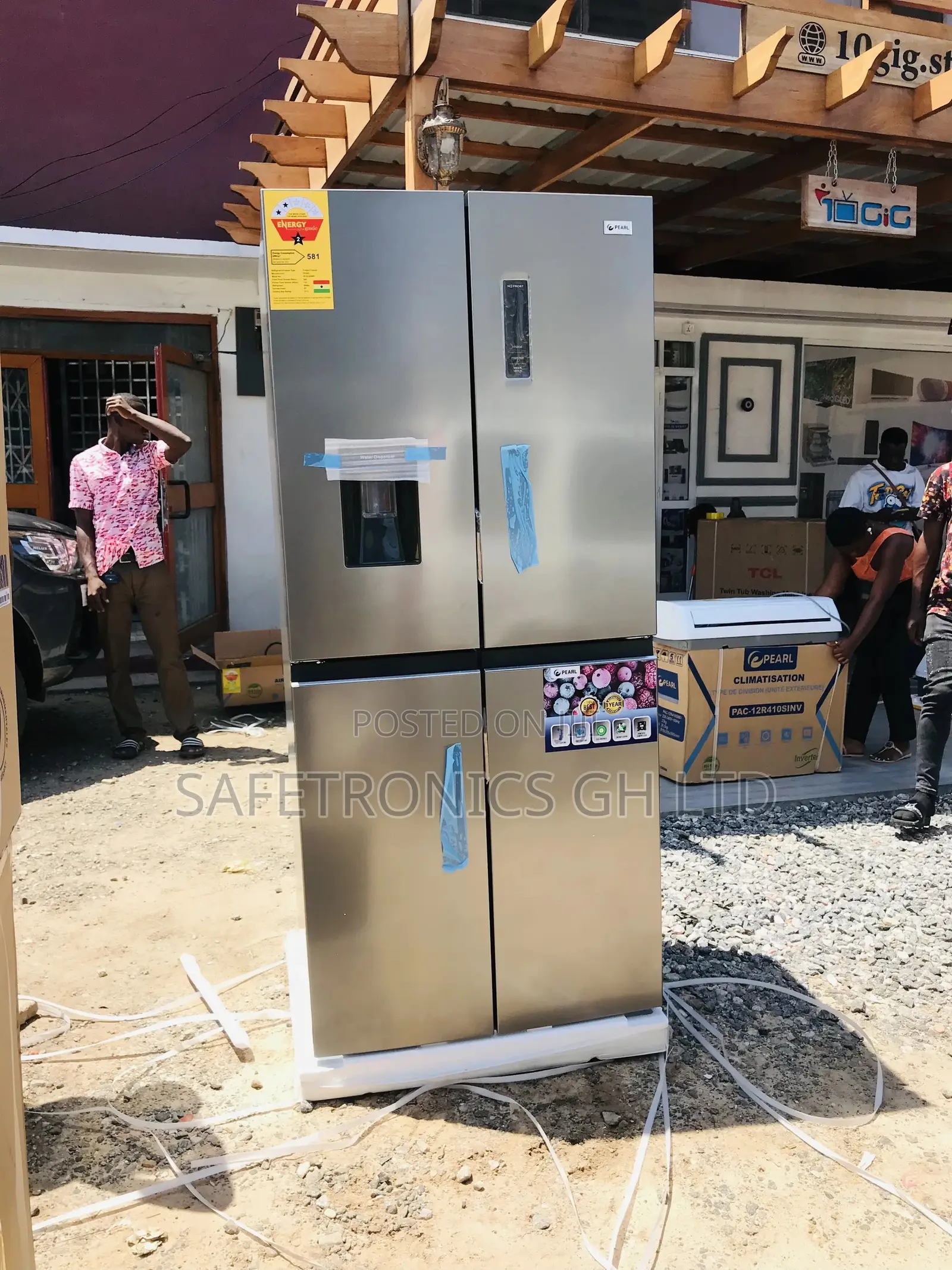 4 Doors Pearl Bottomfreezer 614IXWD Pearl Fridge 