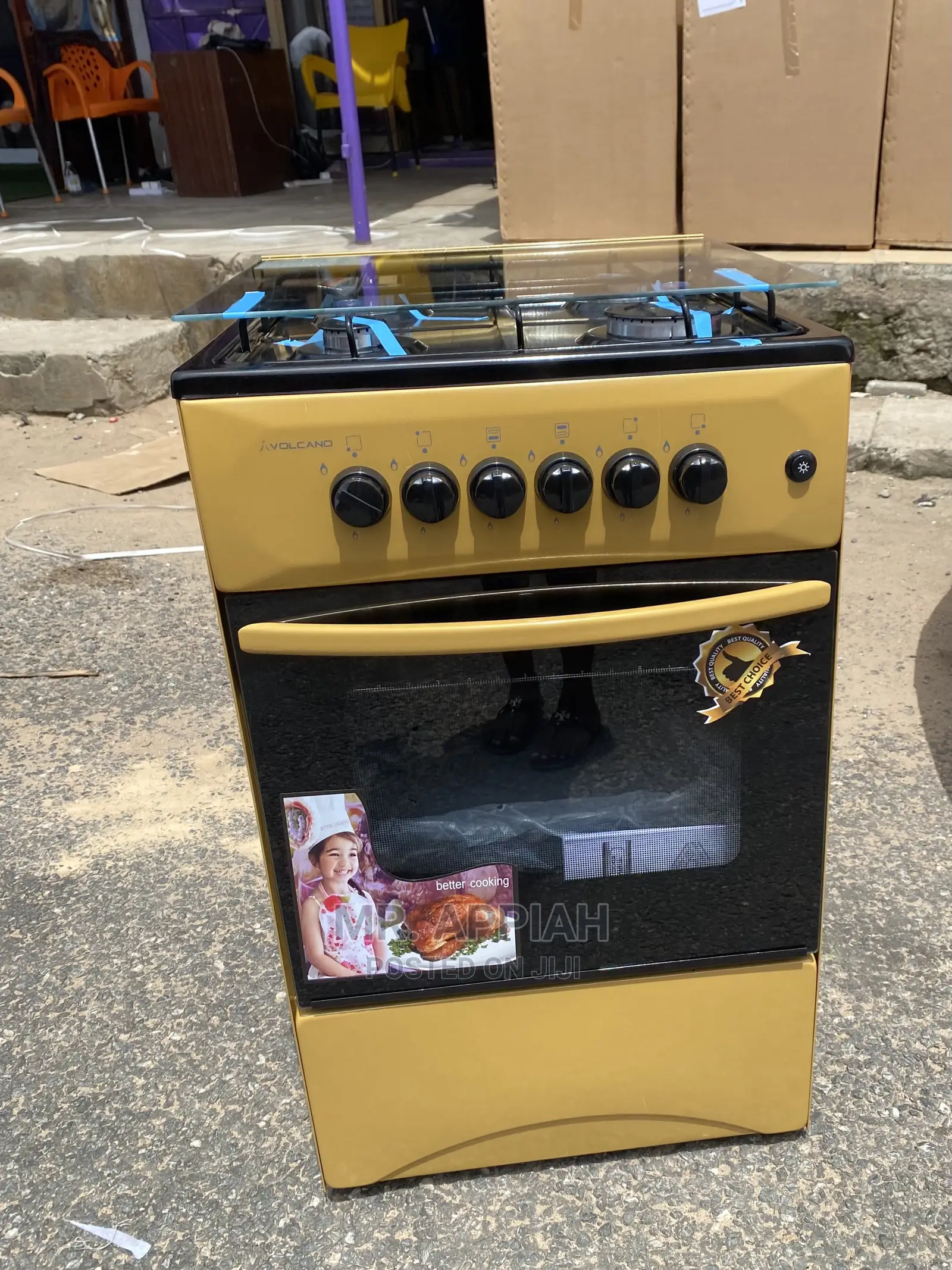Adorable Volcano 4 Gas Cooker Available(50x50cm).