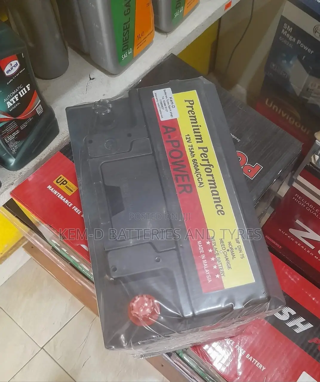 15 Plates a-Power Battery - 12months Warranty-Free Delivery