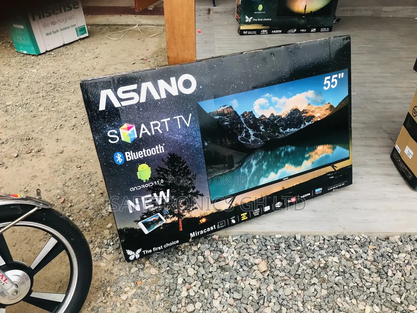 55 Inches Wireless Led Glossy Bluetooth UHD Asaon Tv 
