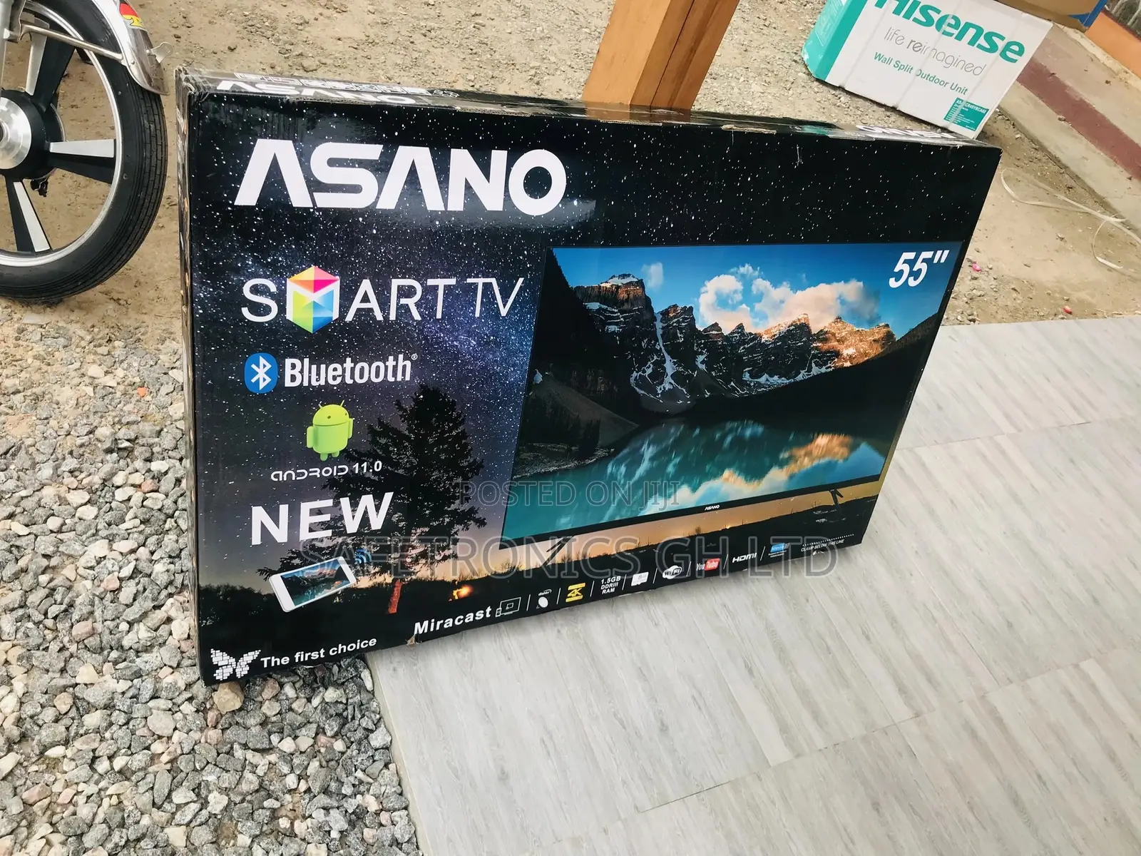 UHD Asaon Smart Wireless 55 Inches Glossy LED Tv 
