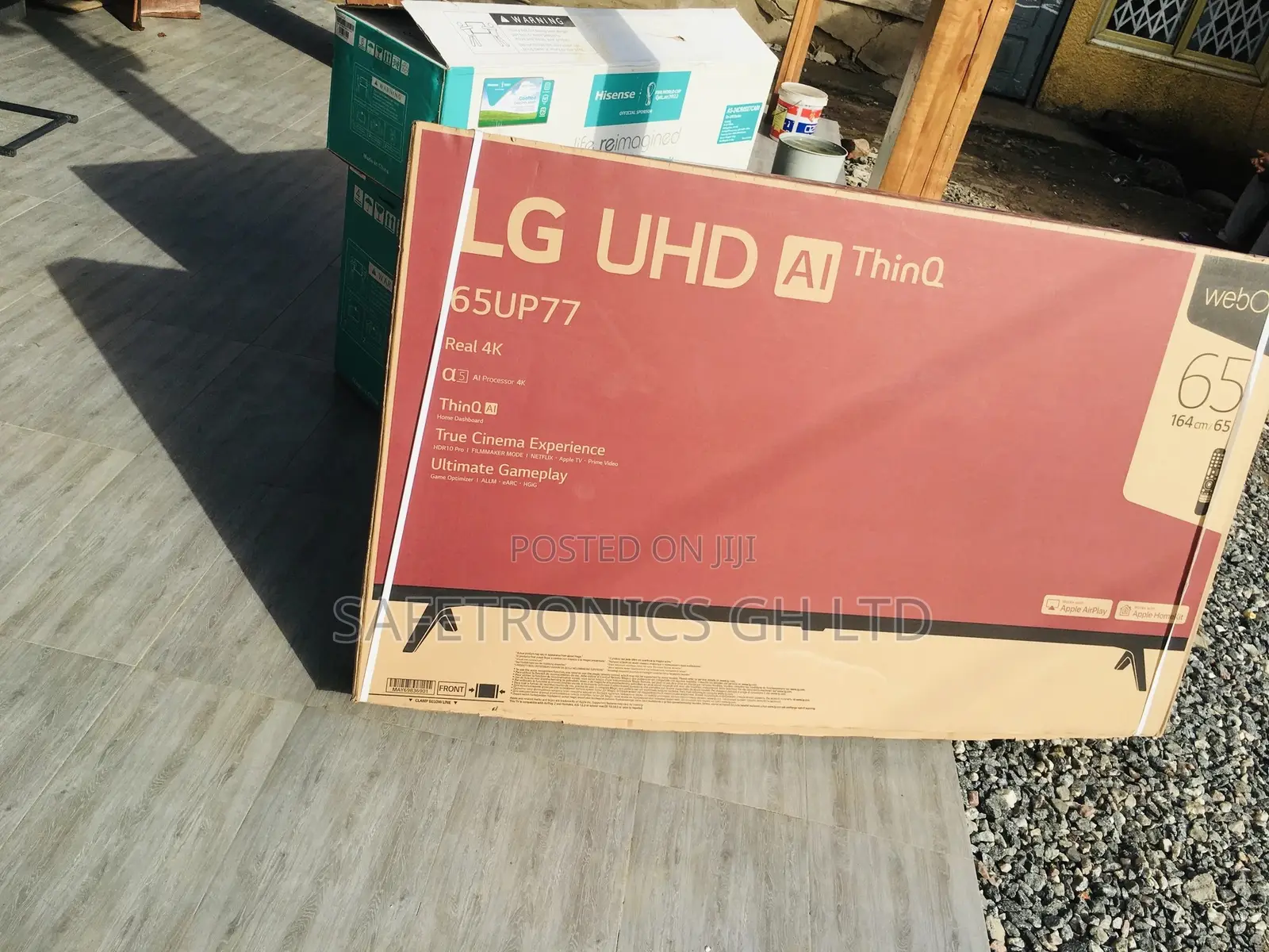 Bright 65 Inches Glossy LED LG UP77 UHD Tv 