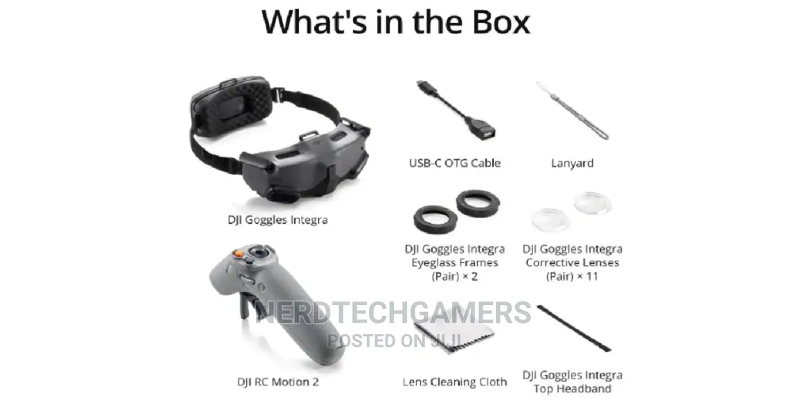 DJI Goggles Integra Motion Combo-Immersive Motion Control.