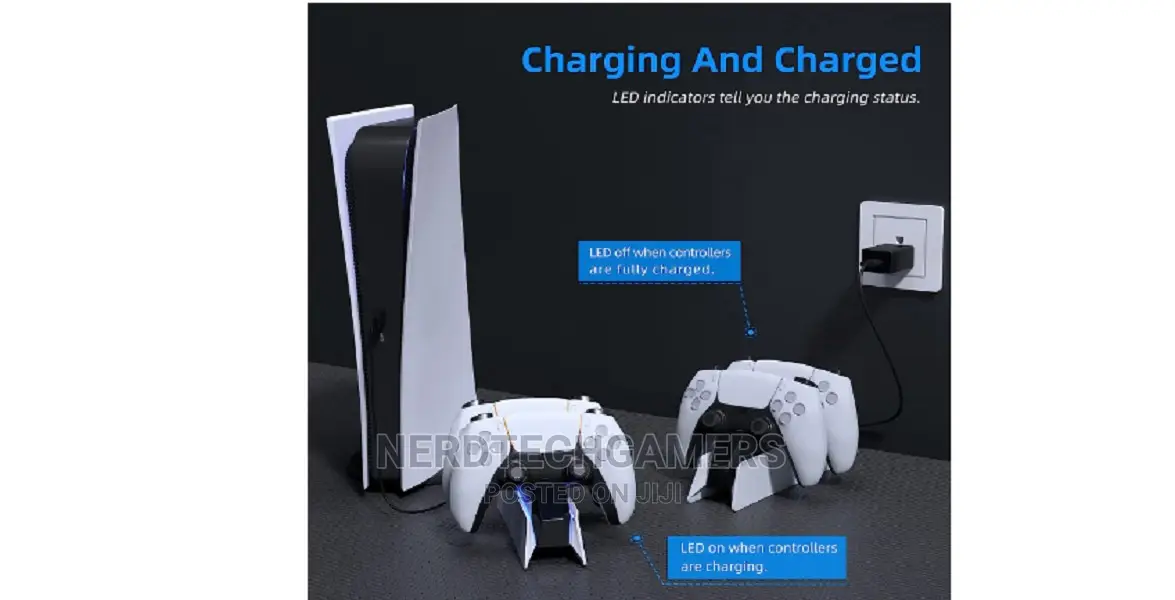 PS5 Controller Charging Station With Fast Dual Charging Dock