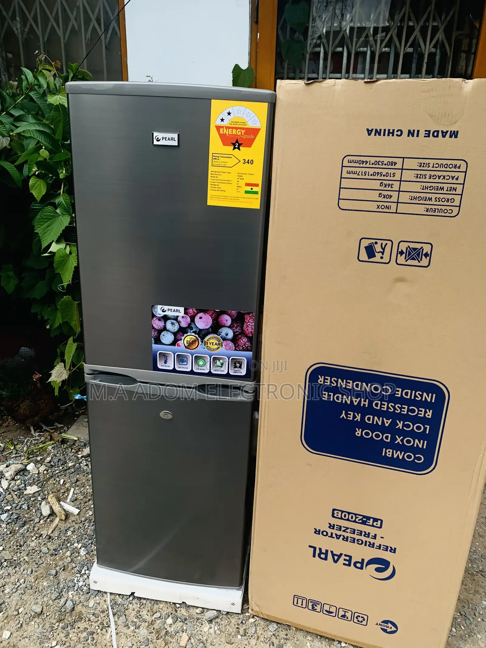 Best Price Pearl 140L Bottom Freezer Refrigerator-Pf-200b