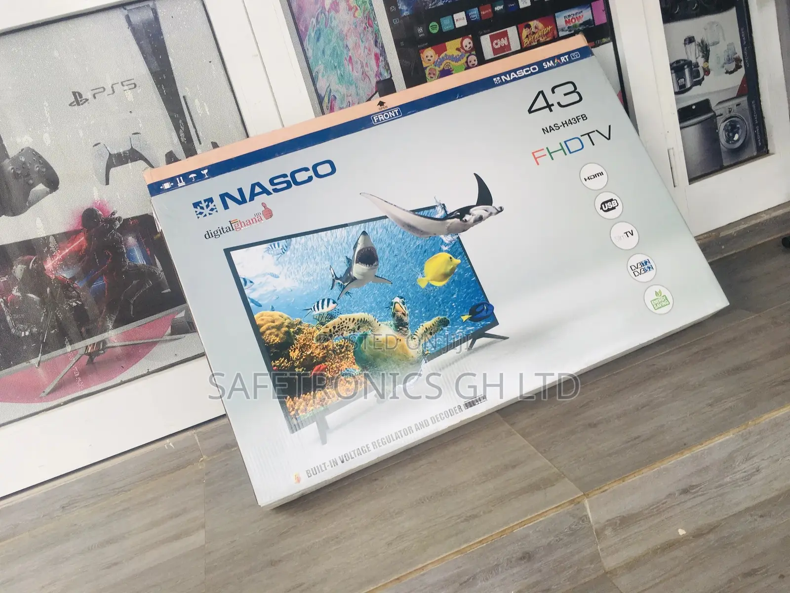 Get a Discount on 43 Inches Glossy LED Nasco Tv 