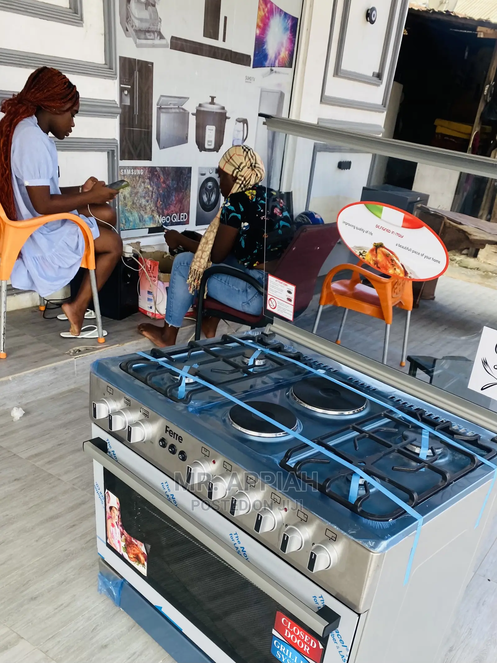 60*90cm Elegant Ferre Gas Cooker With Hot Plate ,