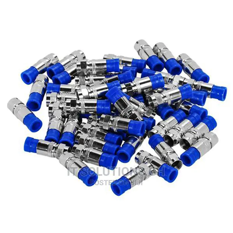 RG6 Compression Connectors Coaxial Cable Waterproof Connecti