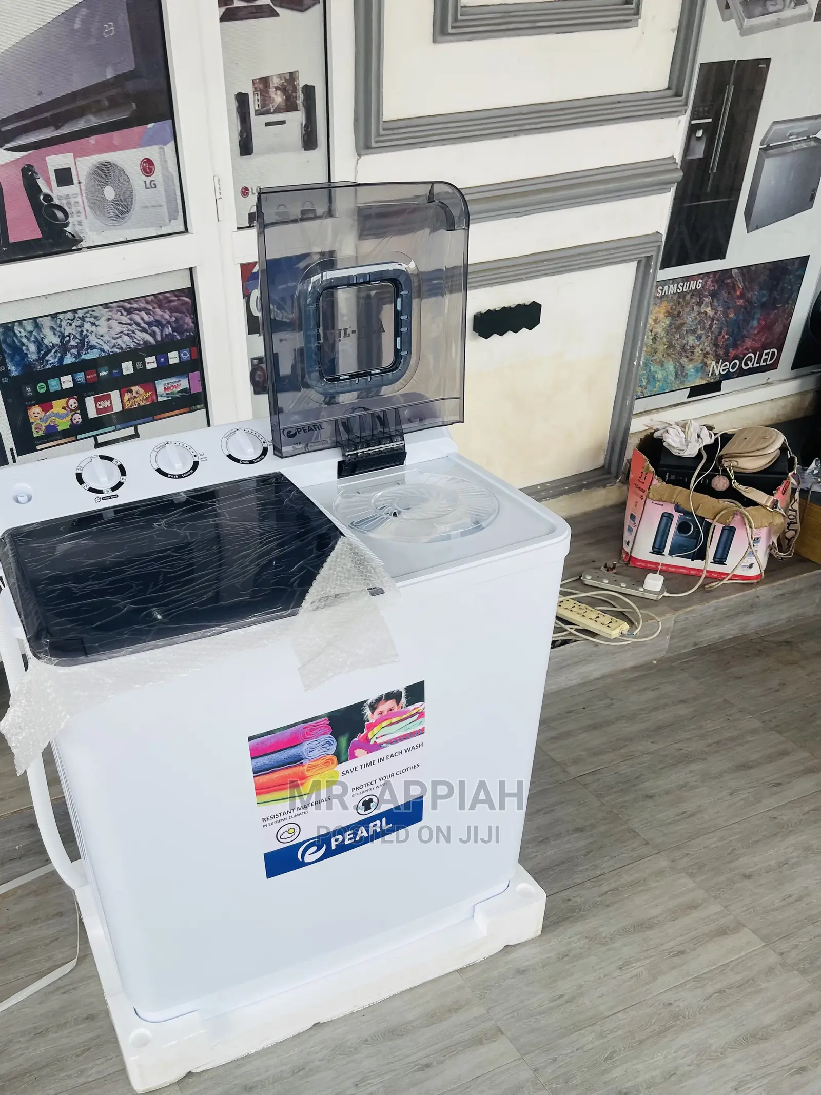 Effective Reliable Pearl Washingmachine + Spin Dry(12kg).