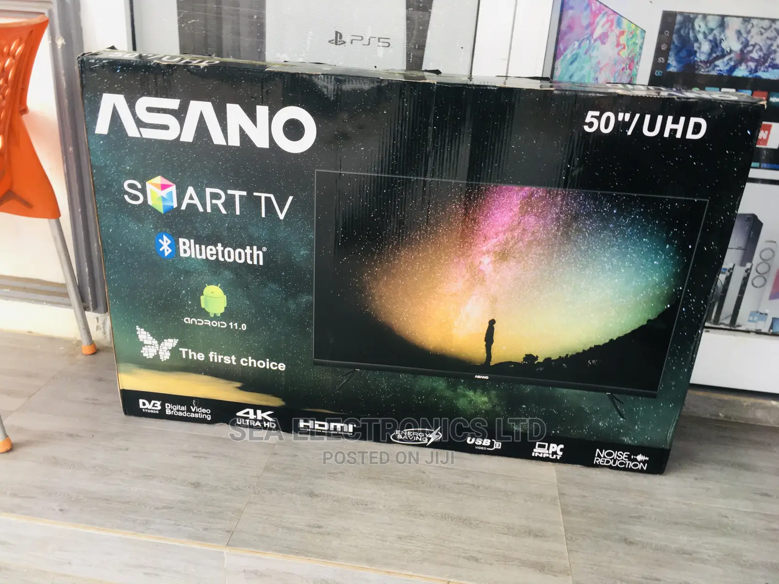 Brand New Asano 50 Inch Android Digital Satellite Tv