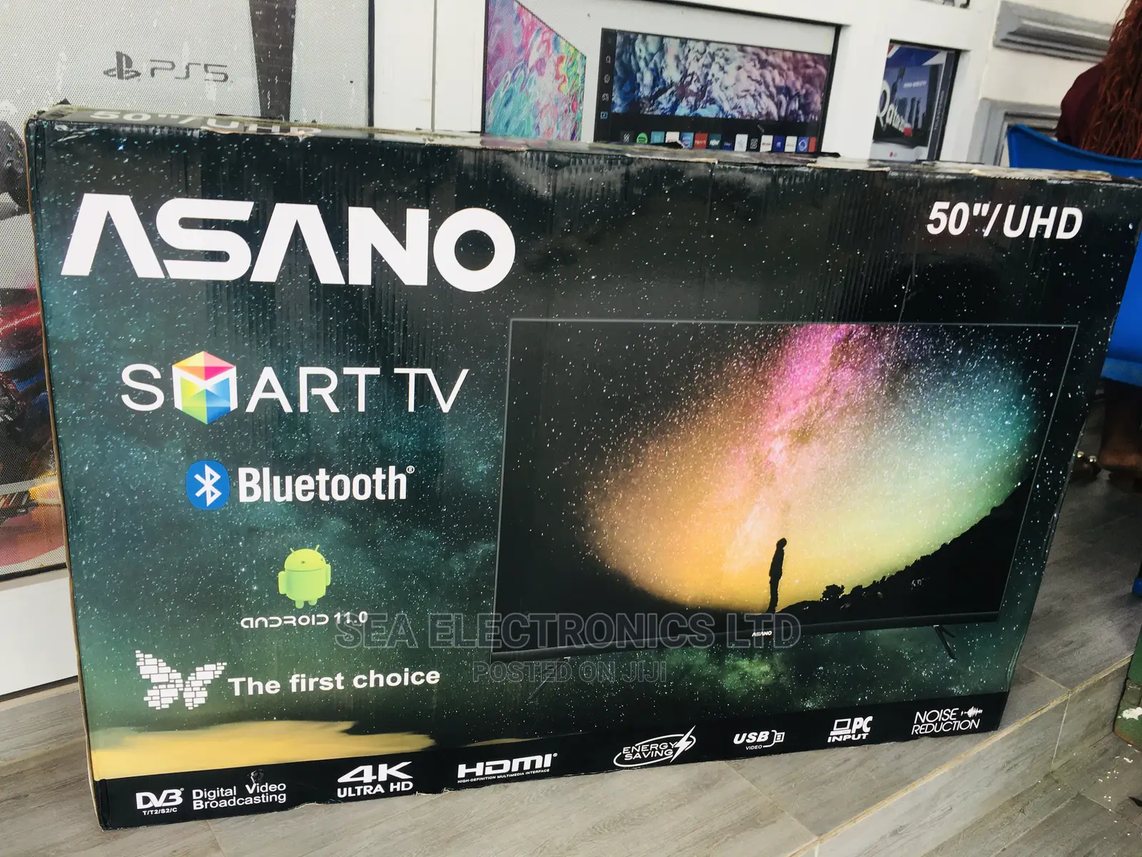Brand New Asano 50 Inch Android Digital Satellite Tv