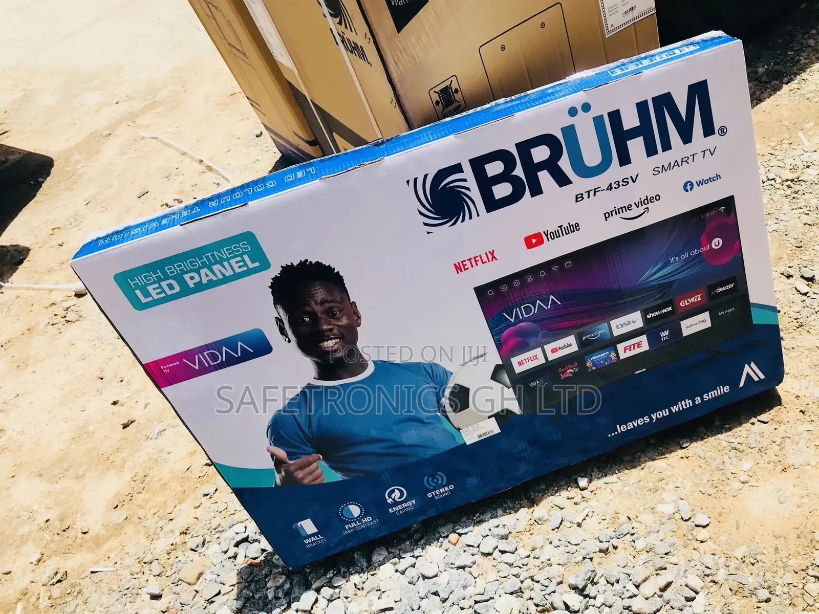 Design Bruhm 43 Inches Glossy LED Tv 