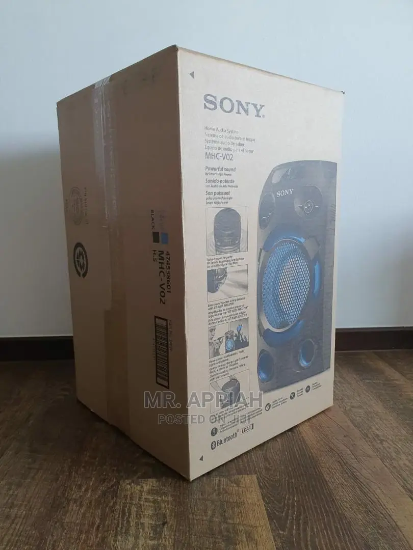Newly in Stock Sony Mhc-V02 Audio System + JET BASS BOOSTER